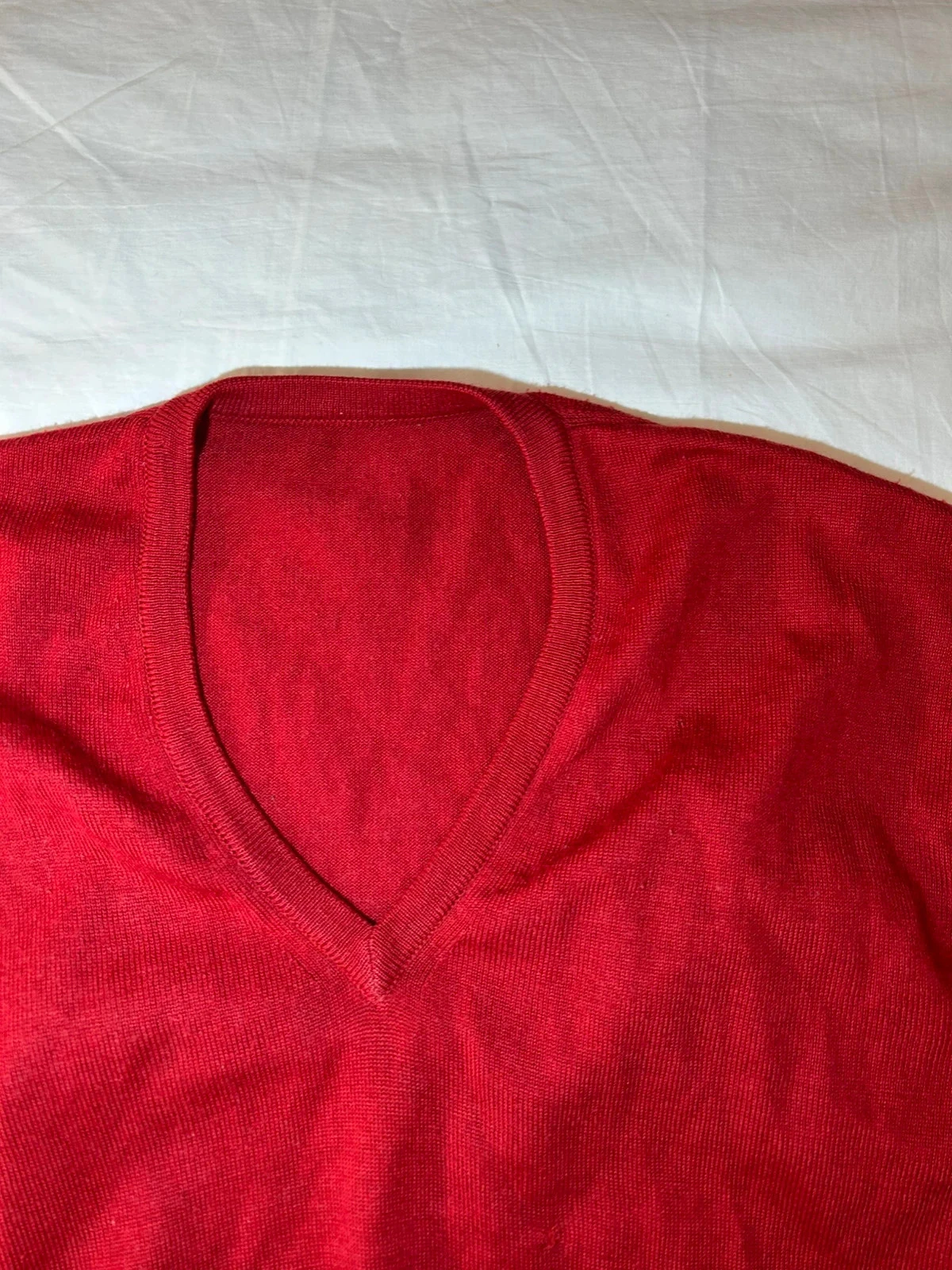 Rode vintage blouse met korte mouwen – photo 5
